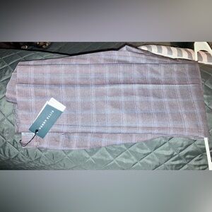 Perry Ellis Men's Plaid Dress Pants in Blue, Purple and Gray NWT